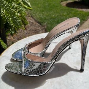 IDENTITA Jill Laminate Silver Heels